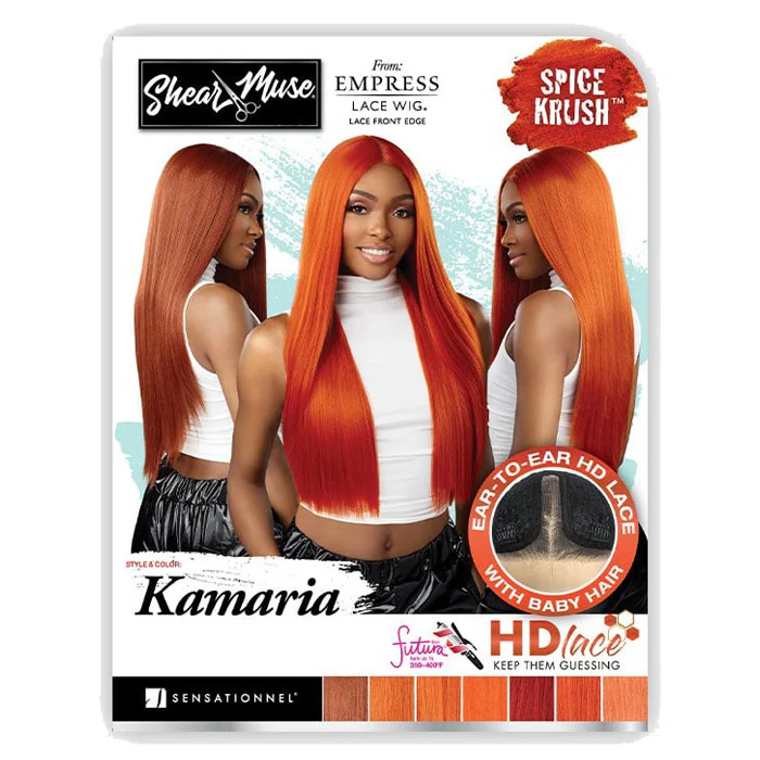 Sensationnel Shear Muse Empress 5" HD Parting Lace Front Wig - KAMARIA - Spice Krush - Image 8
