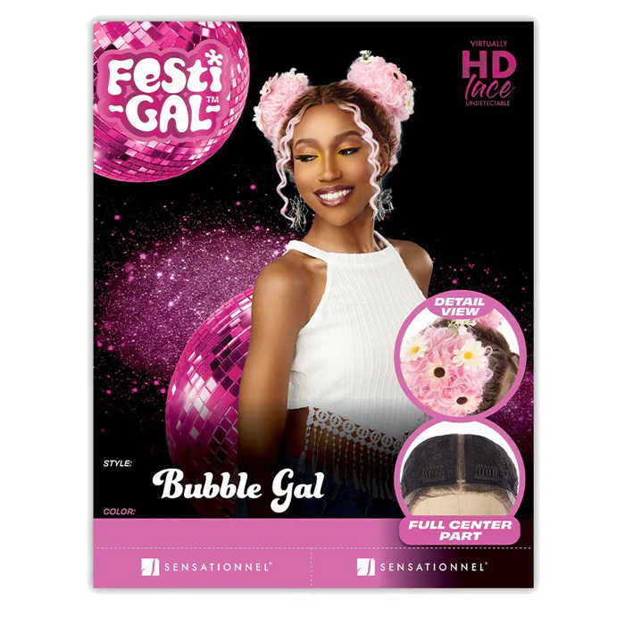 Sensationnel Shear Muse Festi-Gal Glueless HD Lace Front Wig - BUBBLE GAL - Image 6