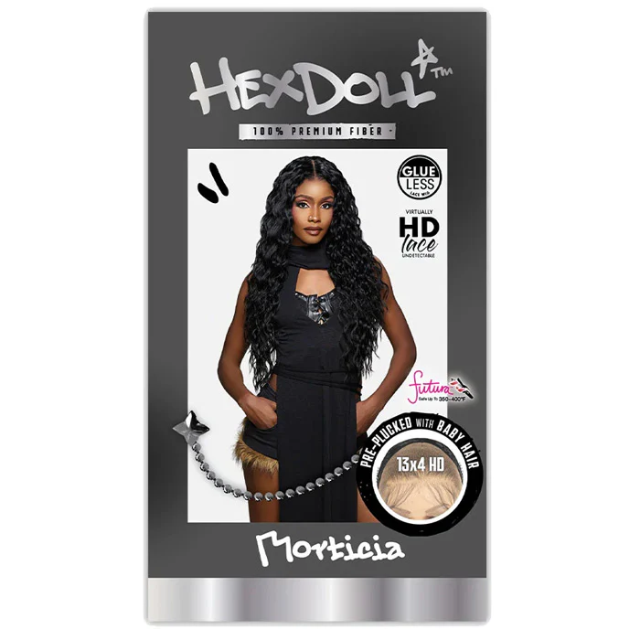 Sensationnel Shear Muse Hex Doll Glueless 13x4 HD Lace Frontal Wig - MORTICIA - Image 5