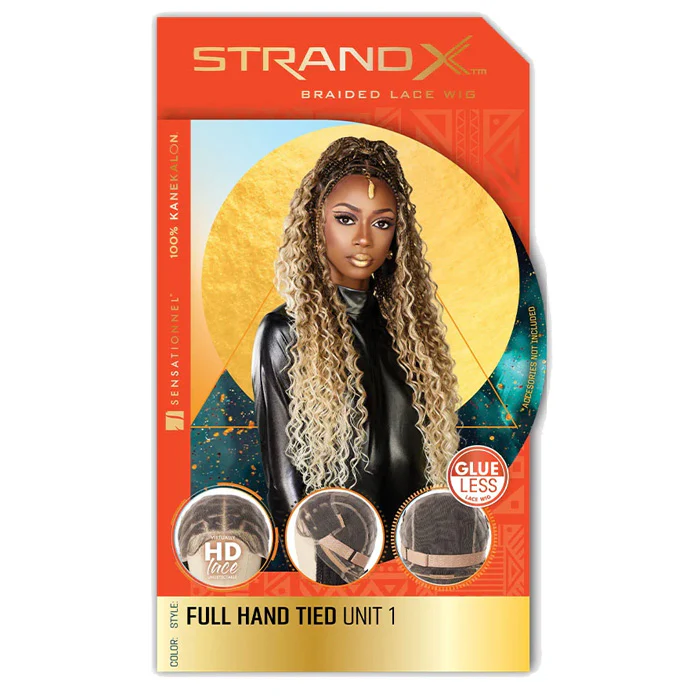Sensationnel Strand X Glueless HD Full Lace Hand-Tied Braided Wig - UNIT 1 - Image 5