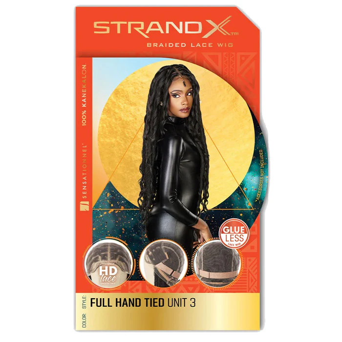 Sensationnel Strand X Glueless HD Full Lace Hand-Tied Braided Wig - UNIT 3 - Image 4