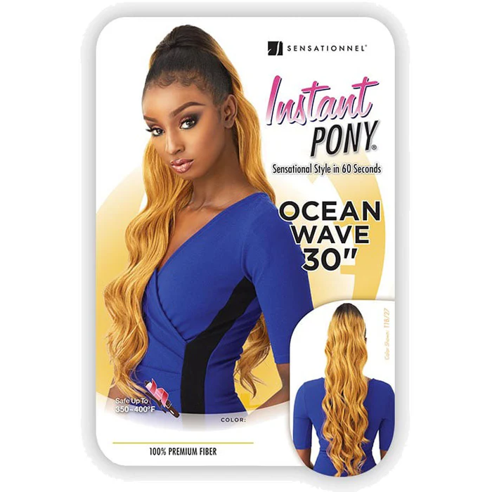 Sensationnel Instant Pony Drawstring - OCEAN WAVE 30" - Image 5