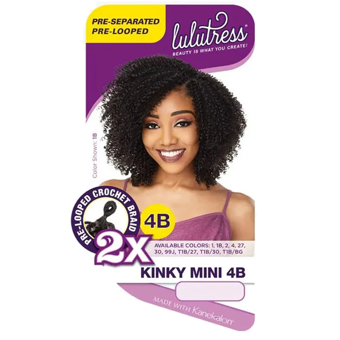 Sensationnel Synthetic Lulutress Crochet Braid - 2X KINKY MINI 4B - Image 5