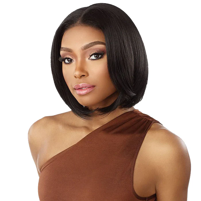 Sensationnel What Lace Glueless Human Hair Blend 13x6 HD Lace Front Wig - DAYANA 12"