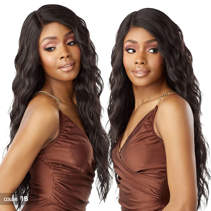 Sensationnel What Lace Glueless Human Hair Blend 13X6 HD Lace Front Wig - GIANA 28" - Image 3