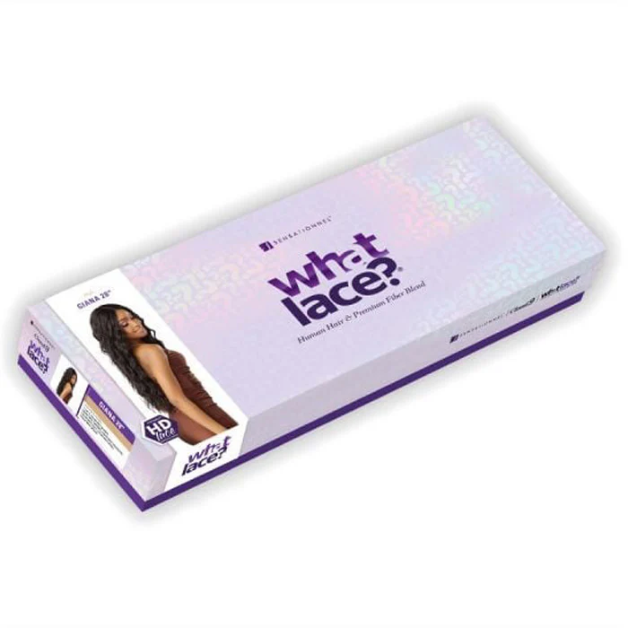 Sensationnel What Lace Glueless Human Hair Blend 13X6 HD Lace Front Wig - GIANA 28" - Image 7