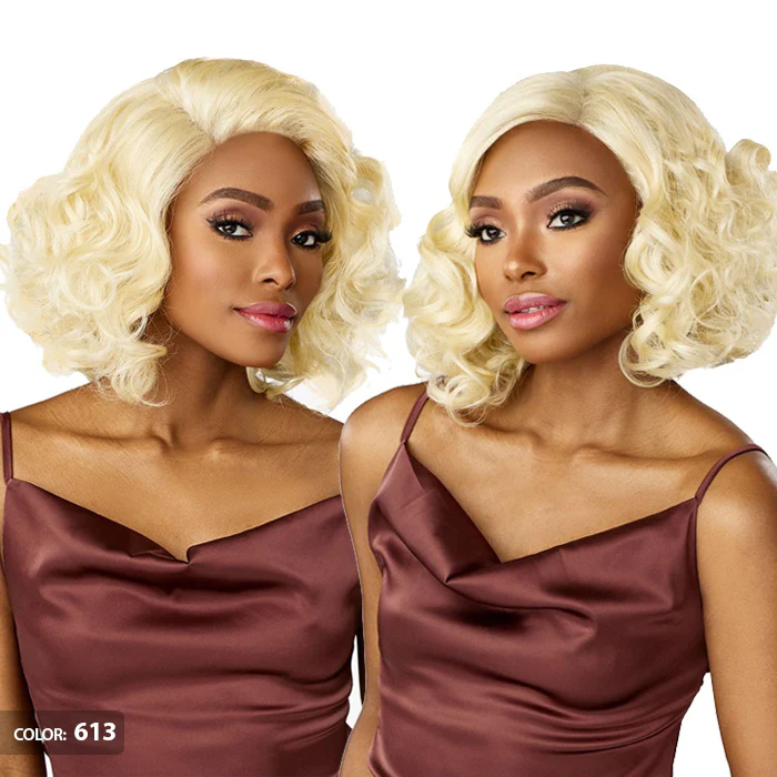 Sensationnel What Lace Glueless Human Hair Blend 13X6 HD Lace Front Wig - TALISA 12" - Image 4