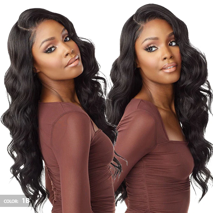 Sensationnel What Lace Human Hair Blend 13x6 HD Lace Front Wig - AZIZA 26" - Image 2