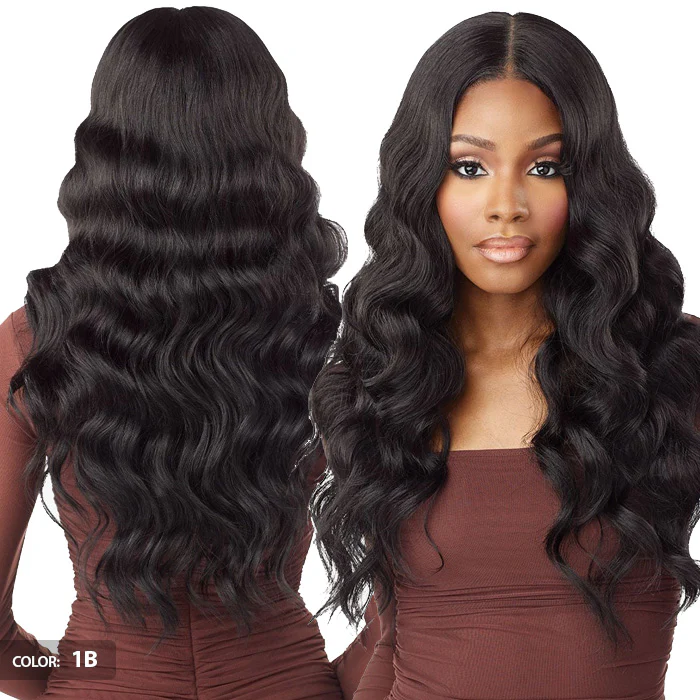Sensationnel What Lace Human Hair Blend 13x6 HD Lace Front Wig - AZIZA 26" - Image 4