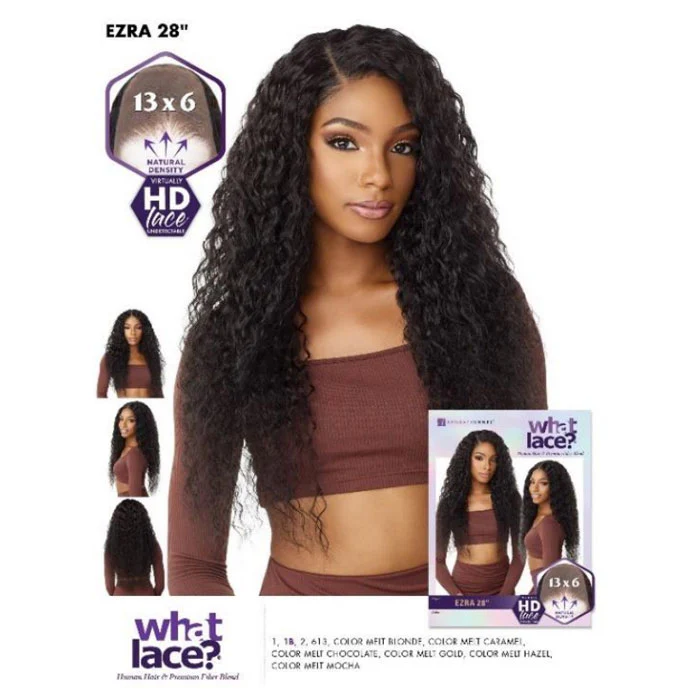 Sensationnel What Lace Human Hair Blend 13x6 HD Lace Front Wig - EZRA 28" - Image 6