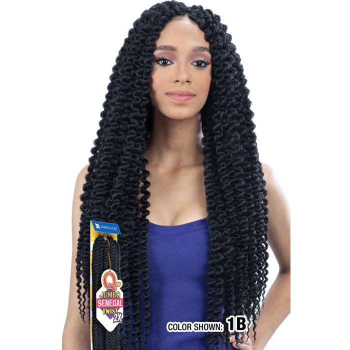 Shake N Go Que 2X Crochet Braid Pre-Loop - JUMBO SENEGAL TWIST - Image 3