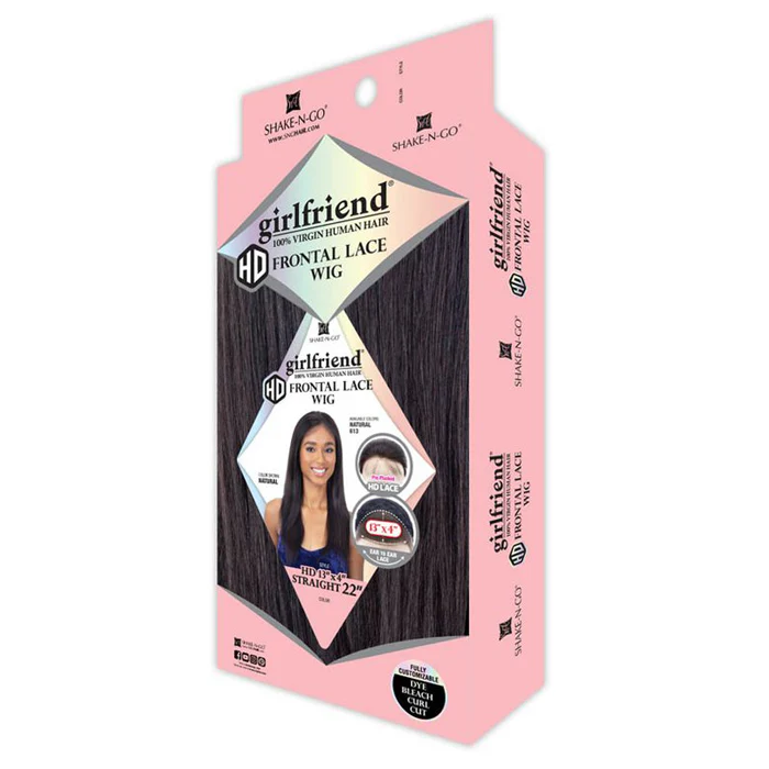 Shake N Go Girlfriend 100% Virgin Human Hair 13X4 HD Lace Front Wig - STRAIGHT 22 - Image 3