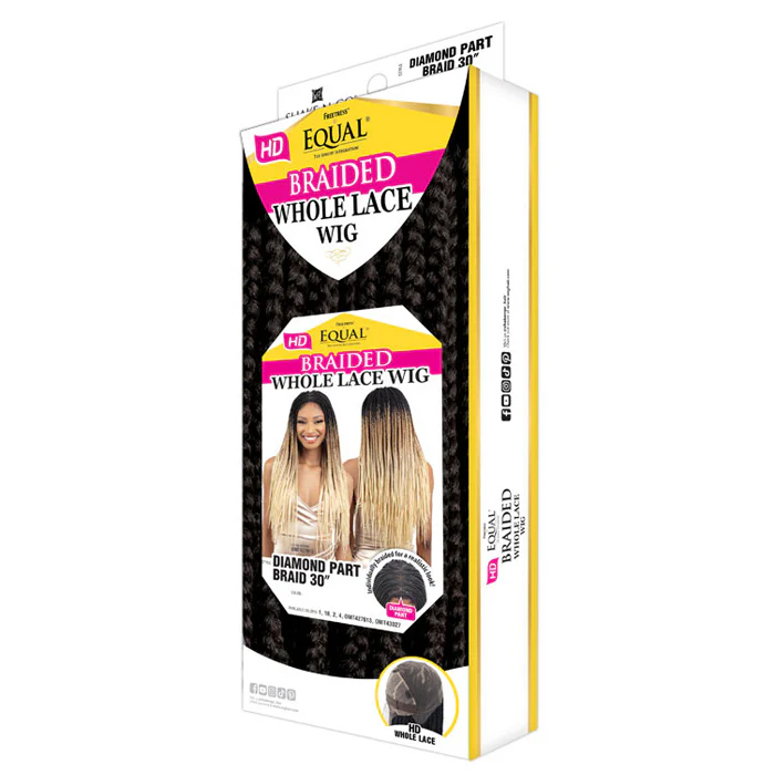 Shake N Go Equal HD Braided Whole Lace Wig - DIAMOND PART BRAID 30 - Image 5