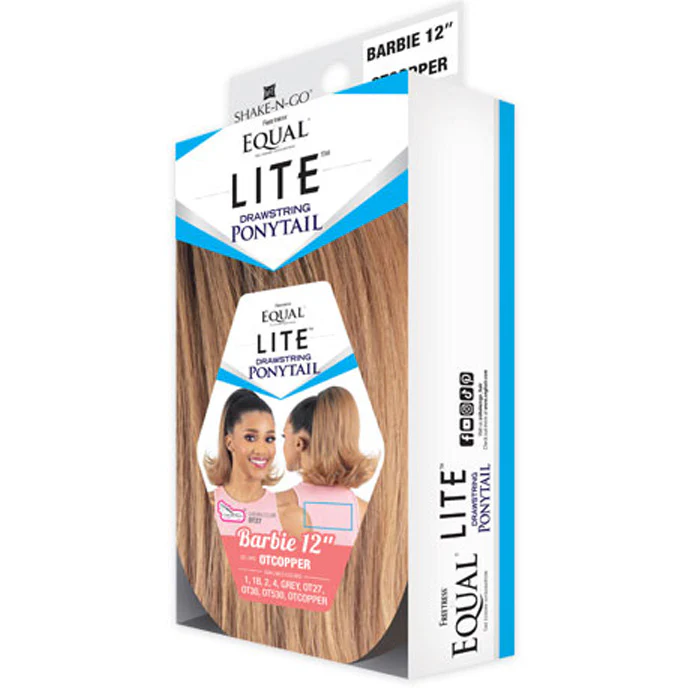 Shake N Go Equal Lite Drawstring Ponytail - BARBIE 12" - Image 5