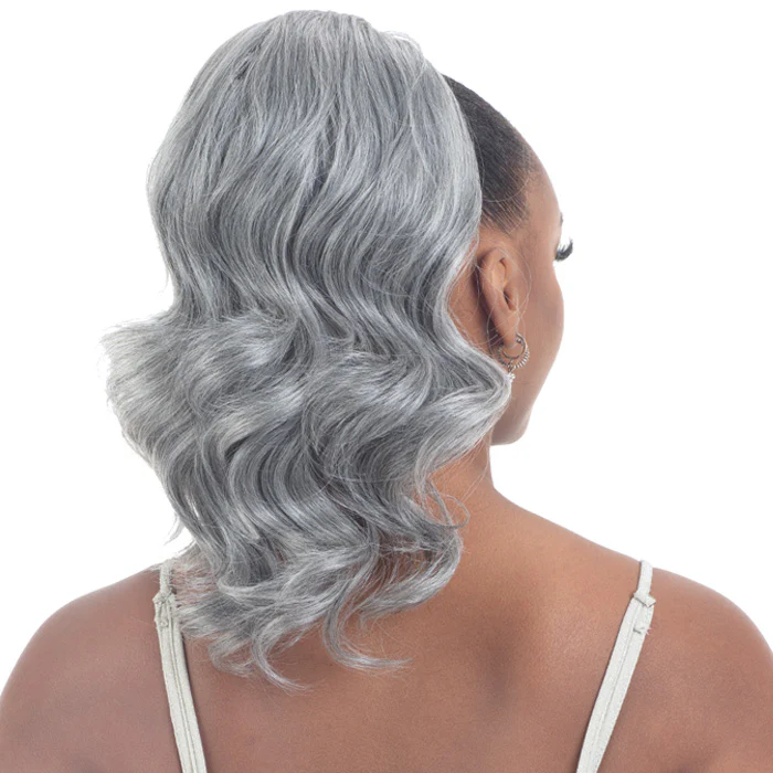 Shake N Go Equal Lite Drawstring Ponytail - GLAM WAVE 12" - Image 2