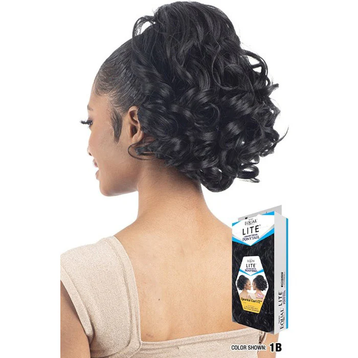 Shake N Go Equal Lite Drawstring Ponytail - SPARKLE CURL 12" - Image 3