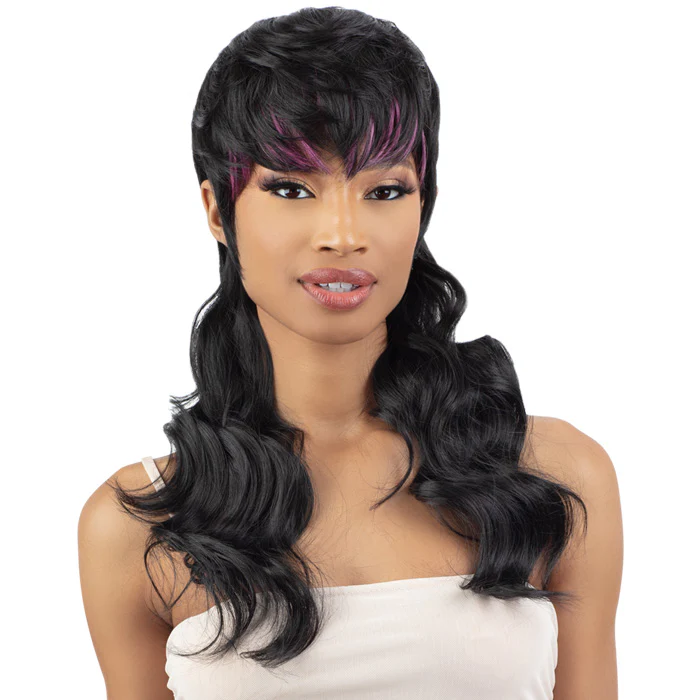 Shake N Go Equal Lite Full Wig - WAVY MULLET - Image 2