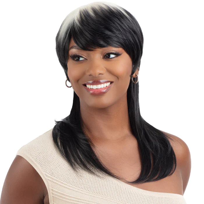 Shake N Go Equal Lite Retro Style Full Wig - STRAIGHT MULLET - Image 4