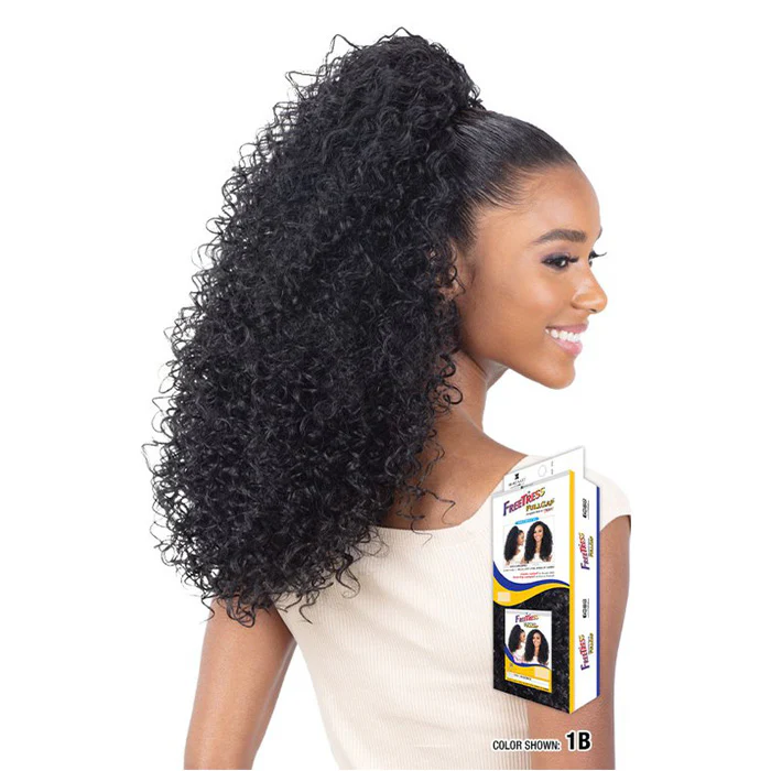 Freetress Full Cap Drawstring Ponytail & Half Wig - CRETA GIRL (LONG) - Image 3