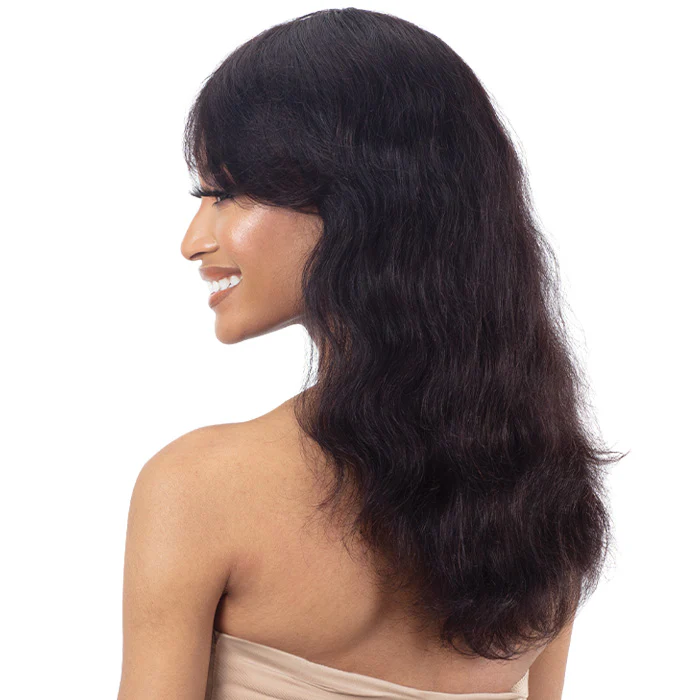 Shake-N-Go Girlfriend 100% Virgin Human Hair Curtain Bang Wig - BODY WAVE - Image 2