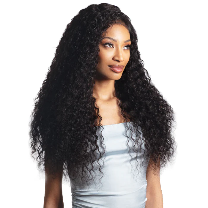 Shake N Go Glossy 100% Virgin Remy Hair HD 2x6 Hand-Tied Lace Closure - DEEP WAVE 12 - Wet & Wavy - Image 2