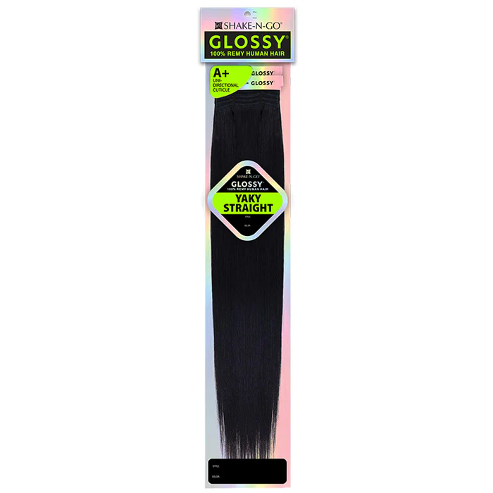 Shake N Go Glossy A+ 100% Remy Human Hair Weave - YAKY STRAIGHT 8-24" - Image 3