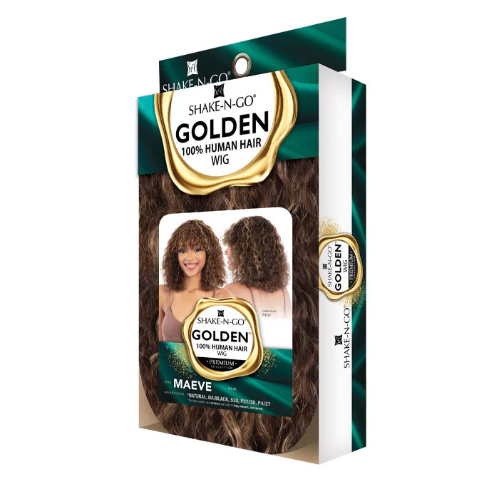 Shake N Go Golden 100% Human Hair Full Wig - MAEVE - Image 3