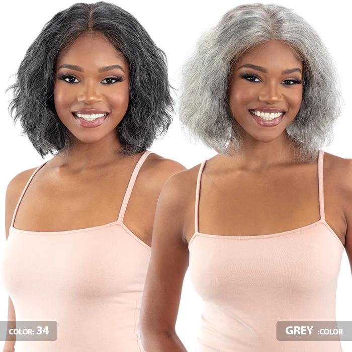 Shake N Go Golden 100% Human Hair Glueless 5" Deep HD Lace Front Wig - HAVEN - Image 3