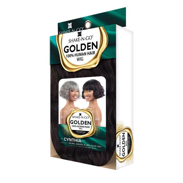 Shake N Go Golden Premium Full Wig CYNTHIA - 100% HUMAN HAIR WIG - Image 6