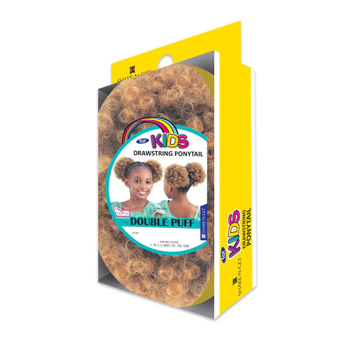 Shake N Go Kids Drawstring Ponytail - DOUBLE PUFF - Image 3