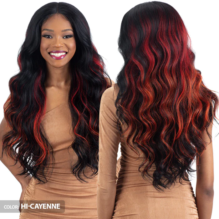 Shake N Go Legacy Human Hair Blend HD 5" Deep Lace Parting Front Wig - FANTASIA - Image 3