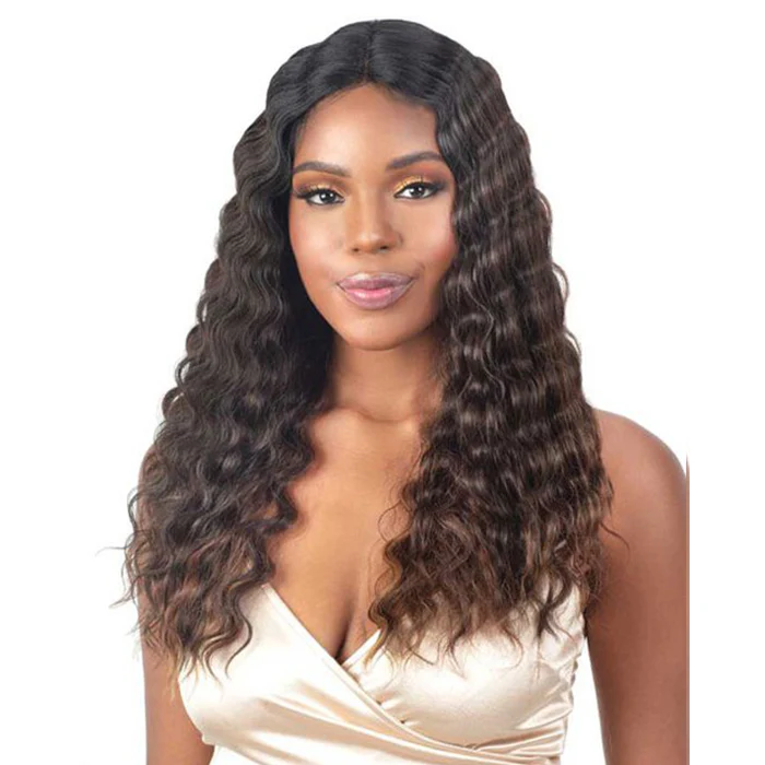Shake N Go Legacy Human Hair Blend HD Deep Parting Lace Front Wig - FLUTTER