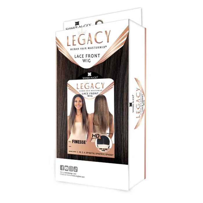 Shake N Go Legacy Human Hair Mastermix HD Deep Parting Lace Front Wig - FINESSE - Image 6
