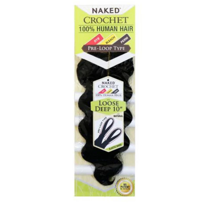 Shake N Go Naked 100% Human Hair Crochet Braid LOOSE DEEP  10-16"