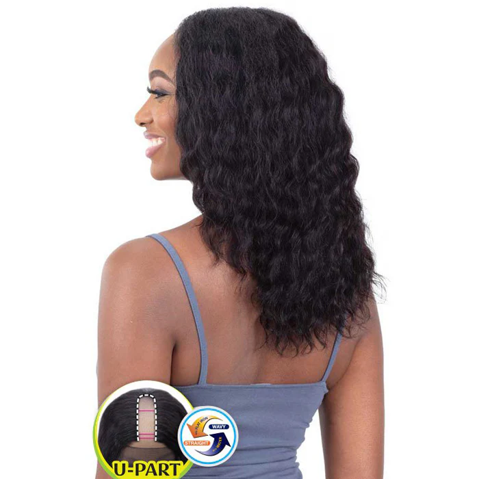 Shake N Go Naked 100% Human Hair Wet & Wavy U Part Wig - TRU LOOSE DEEP - Image 3