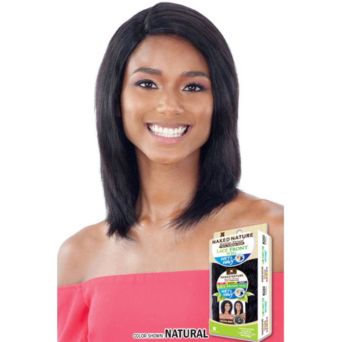 Shake N Go Naked Brazilian Wet & Wavy 100% Human Hair 5" Deep Parting Lace Front Wig - CRYSTAL WAVE - Image 2