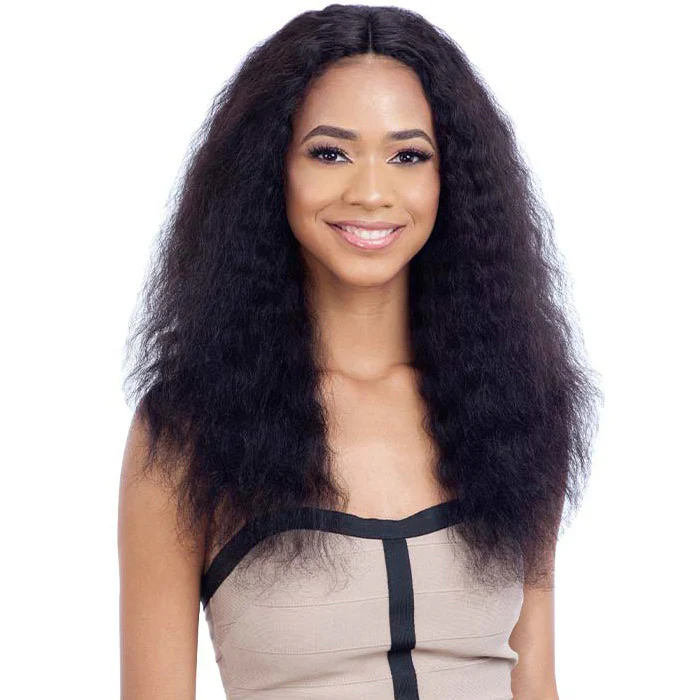 Shake N Go Naked Nature Brazilian Natural 100% Human Hair Wet & Wavy 4" Deep Part Lace Wig - DEEP WAVE - Image 2