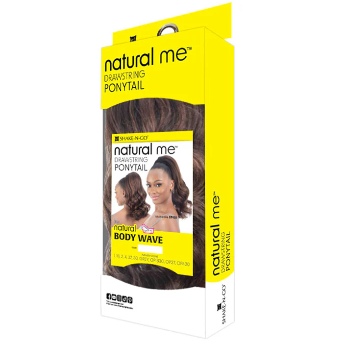 Shake N Go Natural Me Drawstring Ponytail - NATURAL BODY WAVE - Image 3