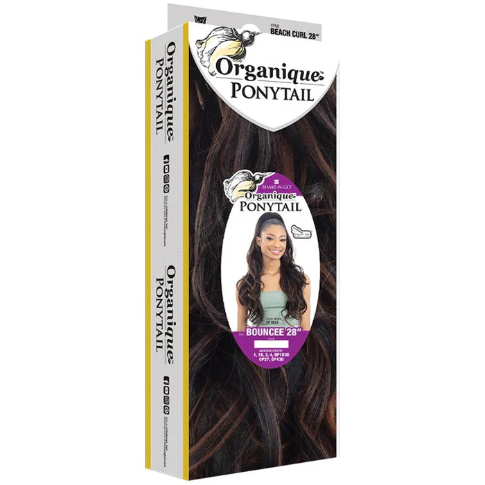 Shake-N-Go Organique Drawstring Ponytail - BOUNCEE 28 - Image 3