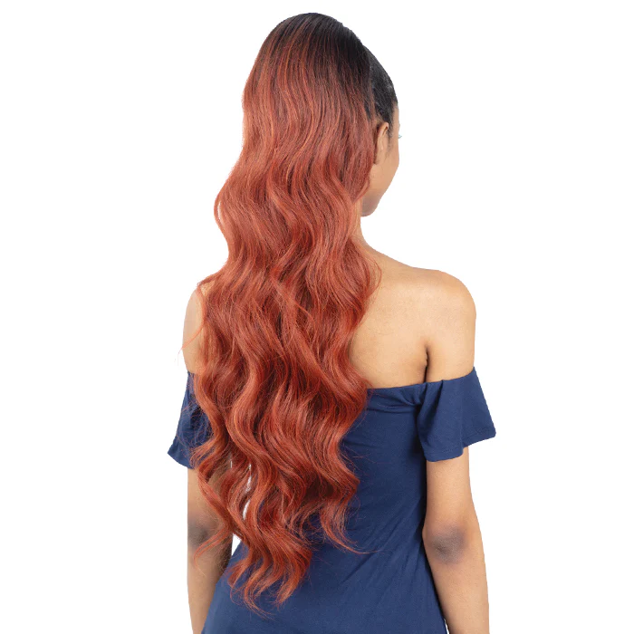 Shake N GO Organique Drawstring Ponytail - LOOSE DEEP 28 - Image 3