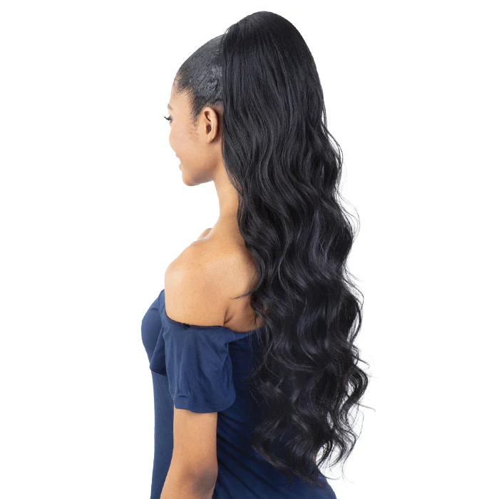 Shake N GO Organique Drawstring Ponytail - LOOSE DEEP 28 - Image 4