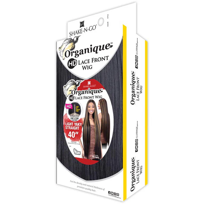 Shake N Go Organique HD 5" Deep Parting Lace Front Wig - LIGHT YAKY STRAIGHT 40" - Image 6