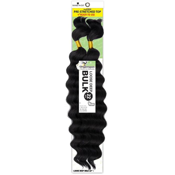 Shake N Go Organique Human Hair Blend Braids - LOOSE DEEP BULK 18"/22" - Image 3