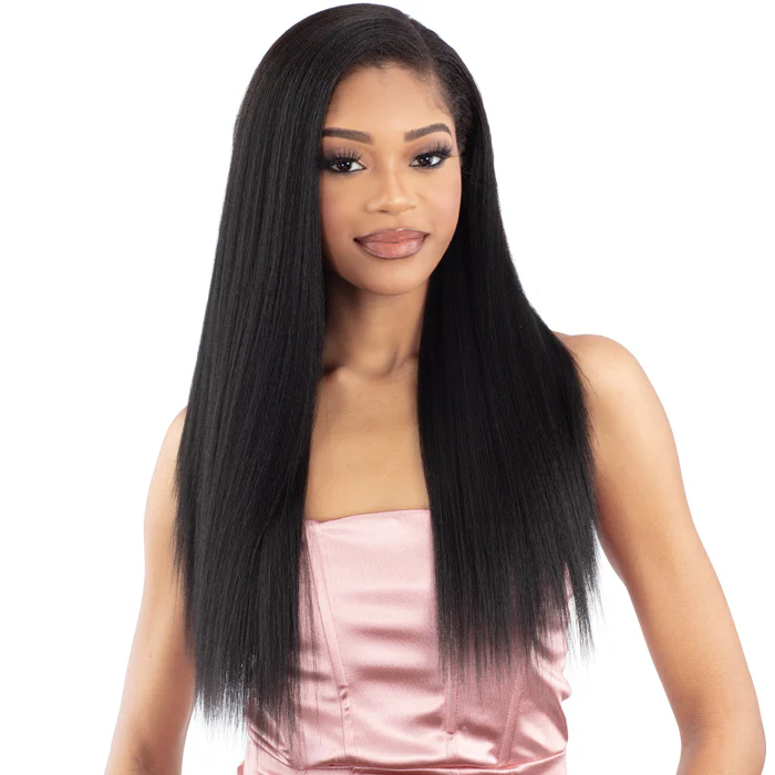 Shake N Go Organique Human Hair Blend Clip-In Weave 9 PCS - YAKI STRAIGHT 18"