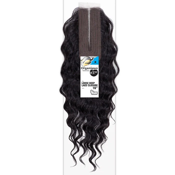 Shake-N-Go Organique Human Hair Blend Lace Closure - LOOSE DEEP 16" - Image 2