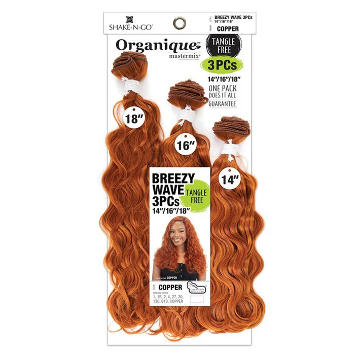 Shake-N-Go Organique MasterMix Weave - BREEZY WAVE 3pcs 14/16/18", 18/20/22" - Image 2