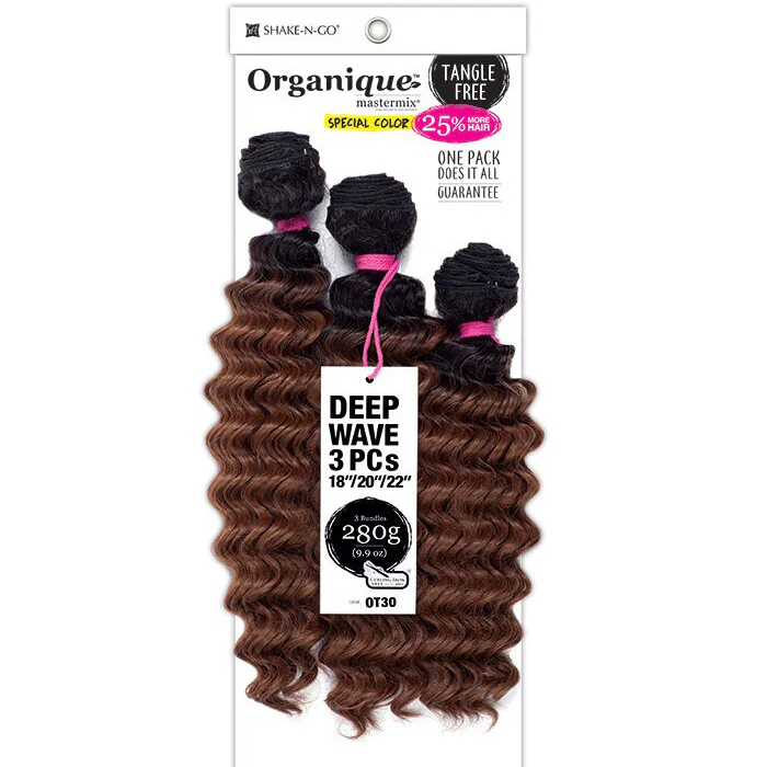 Shake-N-Go Organique Mastermix Weave - DEEP WAVE 3PCS (18/20/22 Inch) - Image 3