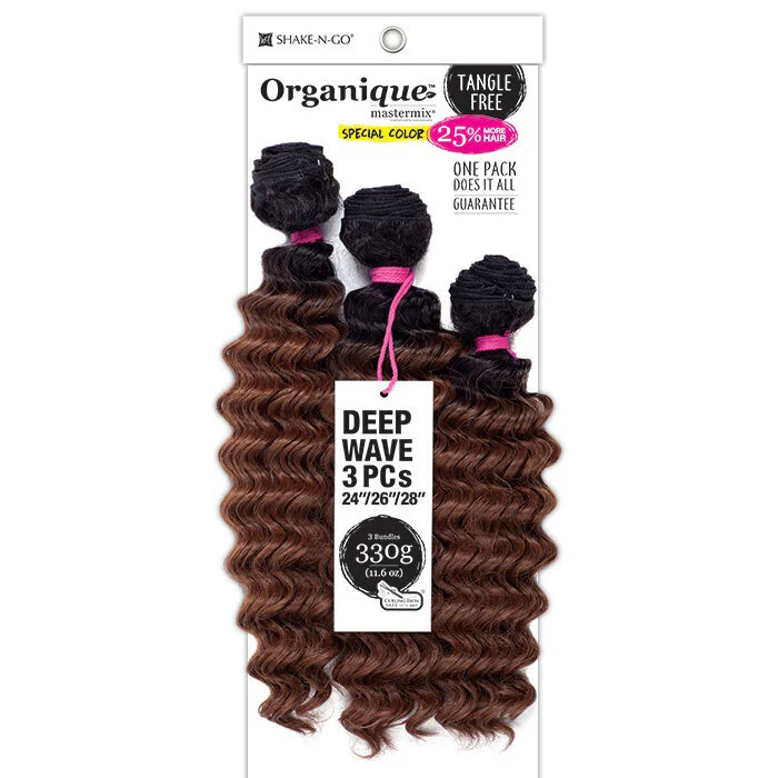Shake-N-Go Organique Mastermix Weave - DEEP WAVE 3PCS (24/26/28 Inch) - Image 3