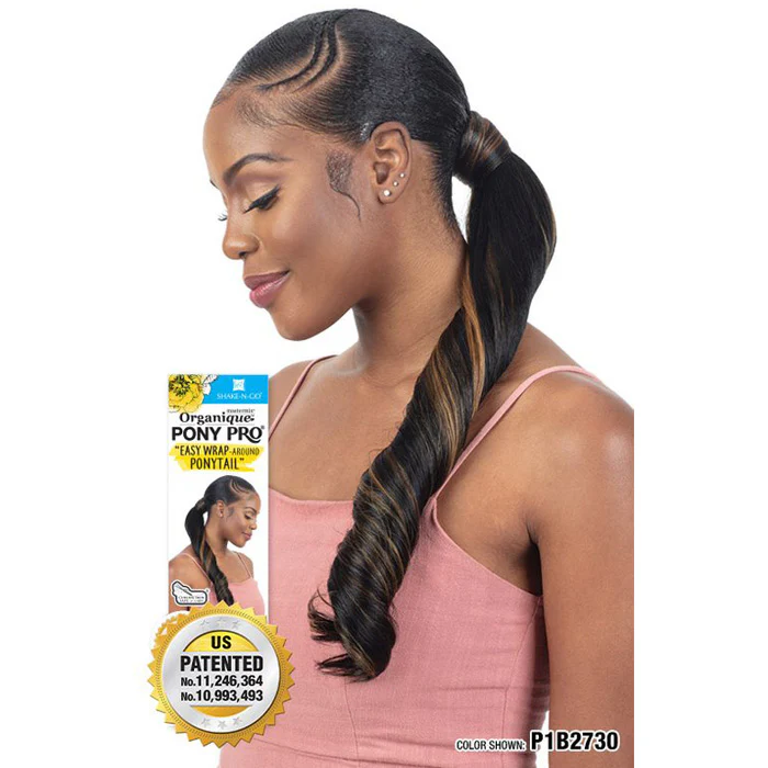 Shake N Go Organique Pony Pro Ponytail - FRENCH ROLL WAVE 24" - Image 5