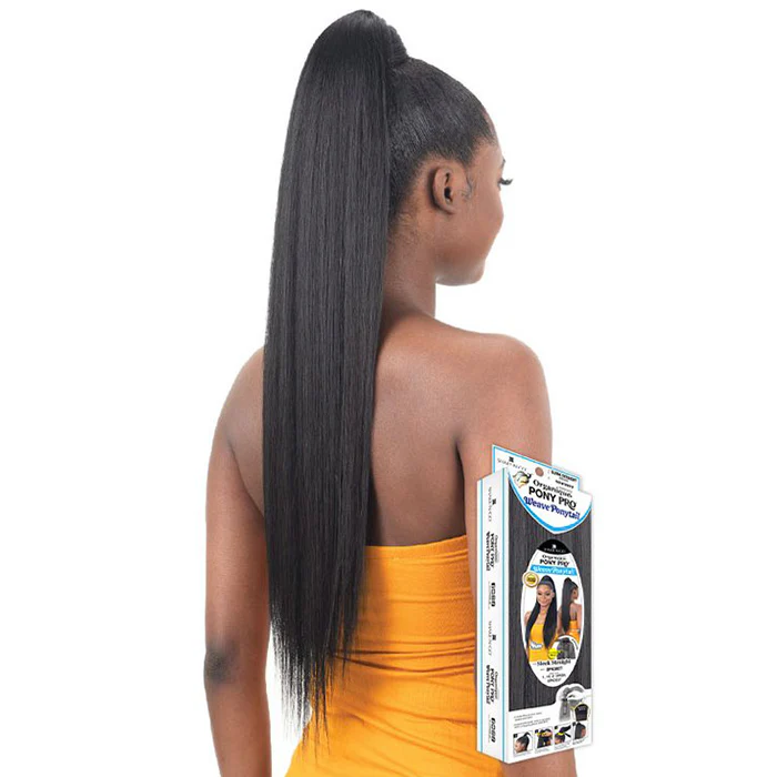Shake N GO Organique Pony Pro Secret Pocket Ponytail - SLEEK STRAIGHT - Image 3